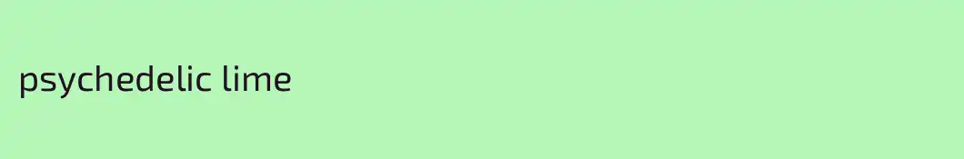 psychedelic lime